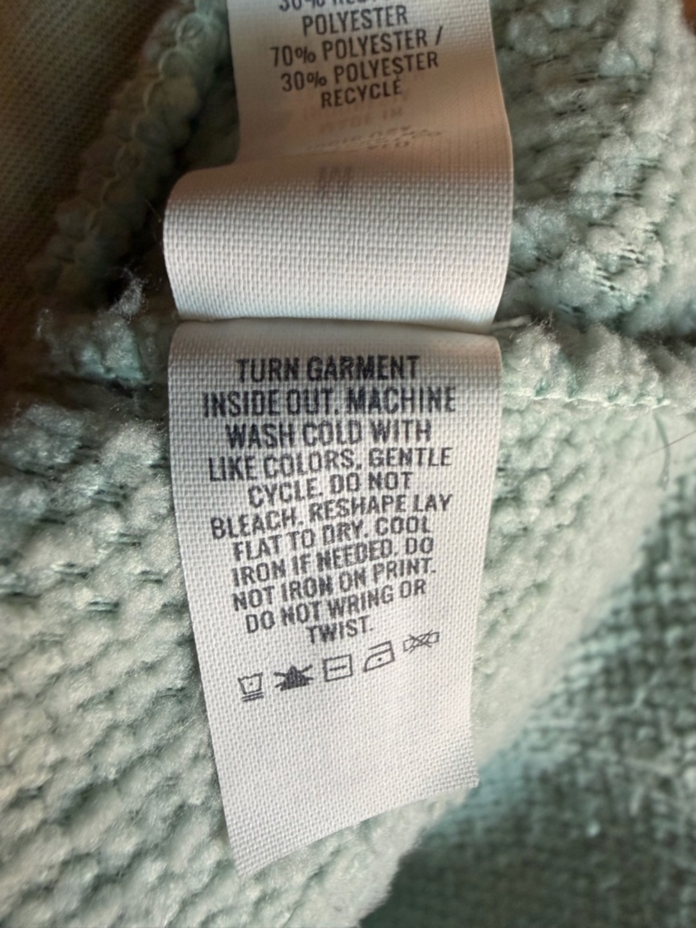 Aerie Plush Cloud Sherpa Oversized Pullover in Light Green Medium - Picture 6 of 7